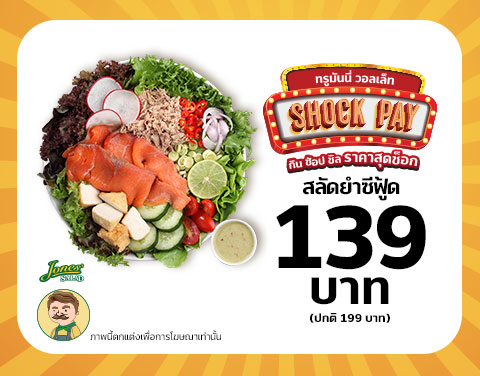 โปรโมชั่น Shock Pay!! ลดแรงส่งท้ายปี กิน ช้อป ชิล เริ่มต้นที่ 1 สตางค์ แค่เปย์ด้วยแอป ทรูมันนี่ วอลเล็ท