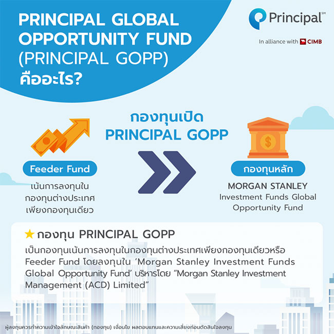 กระจายการลงทุนหุ้นเติบโตทั่วโลกด้วย PRINCIPAL GOPP โดยบลจ. พรินซิเพิล