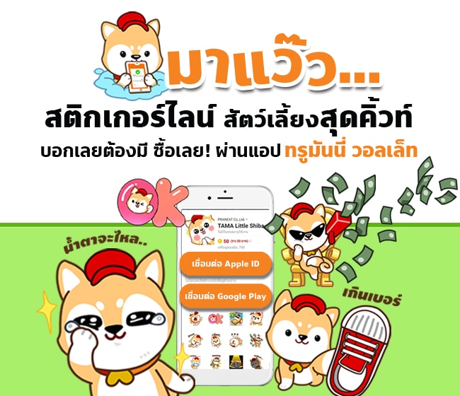 วิธีซื้อ Line Sticker สติกเกอร์ไลน์ ด้วย Truemoney Wallet