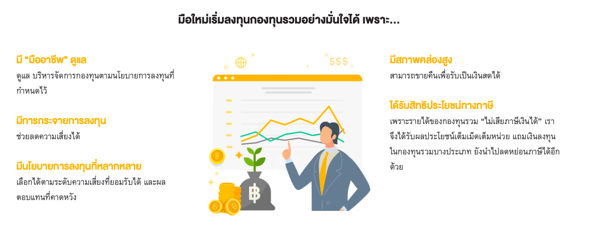 ข้อดีกองทุน ลงทุน กองทุนรวม