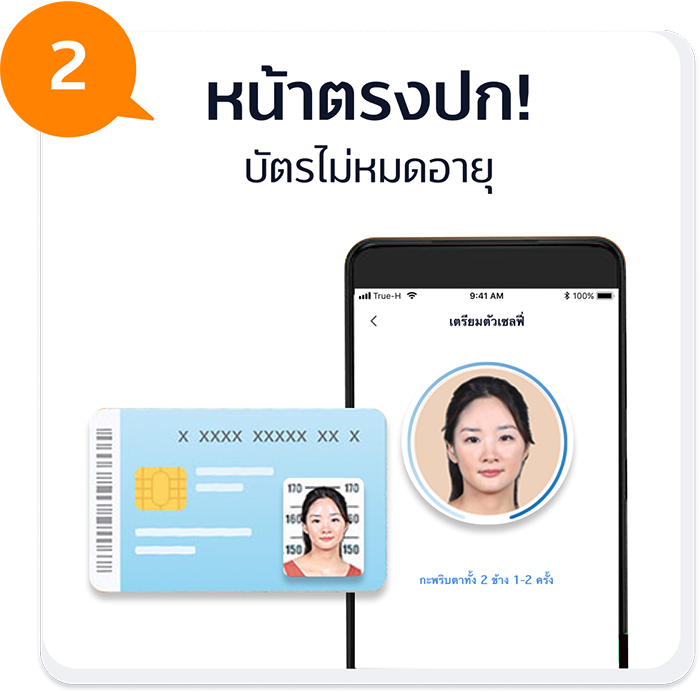 วิธีการยืนยันตัวตน ทรูมันนี่ ยืนยันตัวตน - สแกนบัตรประชาชน