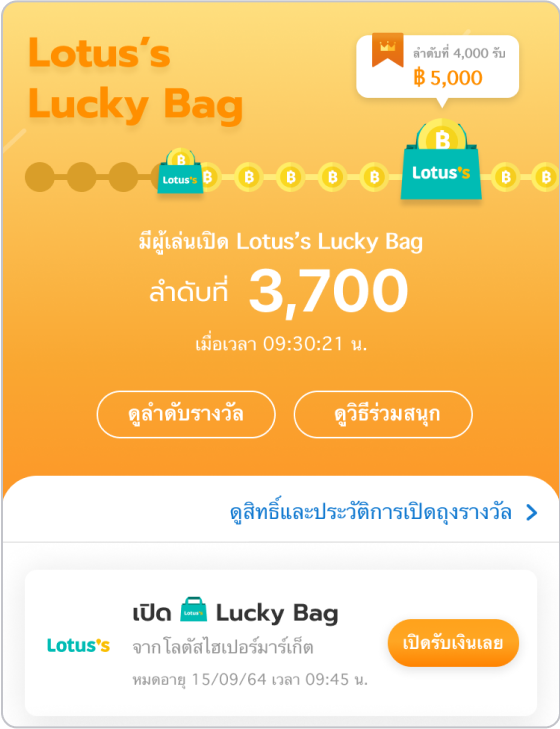 Lotus'sช้อปสนุกที่โลตัส สแกนคุ้มทุกถุง สูงสุด 5000 บาท1 ก.ค. 65 - 28 ก.พ. 66