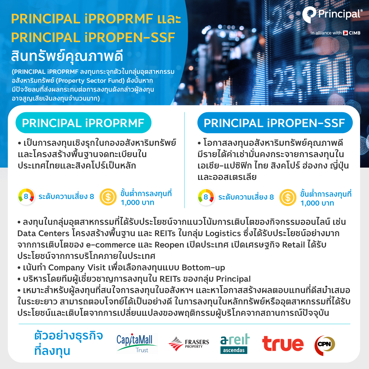 PRINCIPAL iPROPRMF - “ลงทุนเพื่อเกษียณ ปันผลปังๆ”