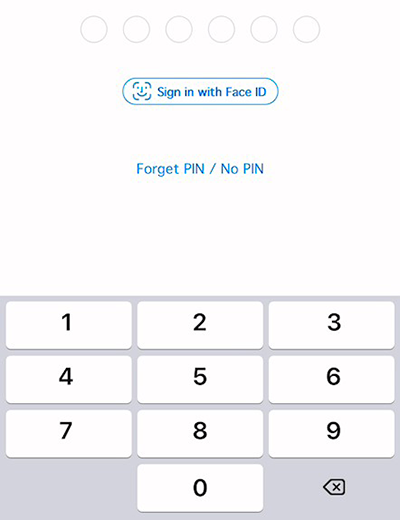 truemoneywallet-binding-online-20220317-how-to-2 2. ใส่ pin 6 / finger scan / face id <br />เข้าสู่ระบบเพื่อยืนยันตัวตน