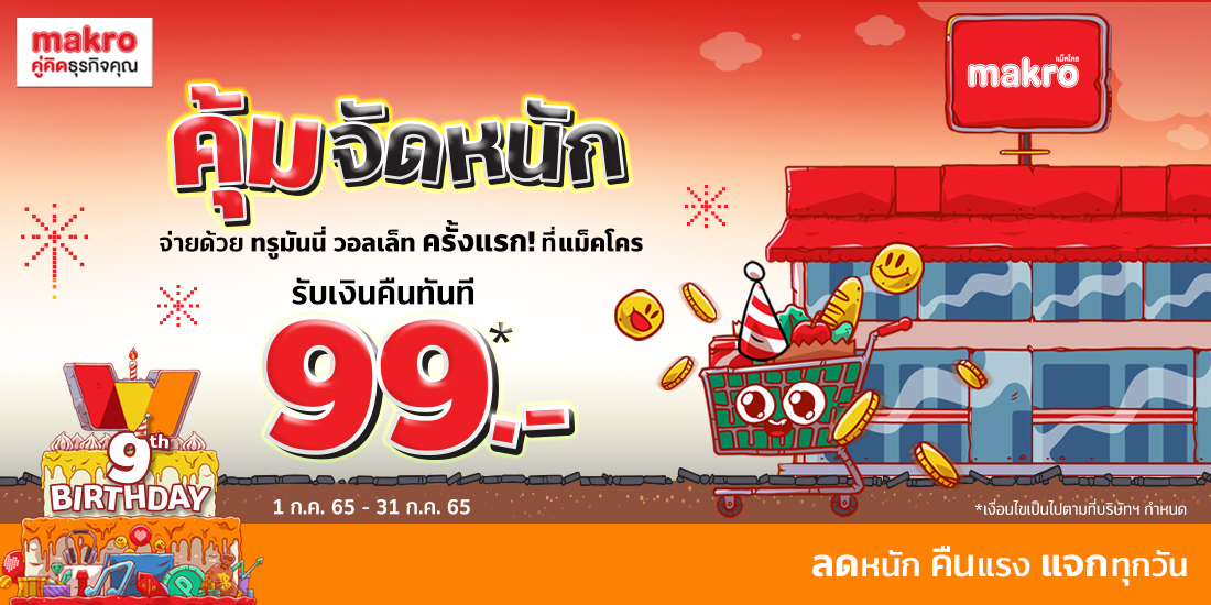 ซื้อของเข้าร้าน บนแอป Maknet รับเงินคืน