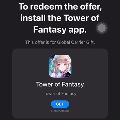 4. กด <b>Redeem</b> บน App Store เพื่อรับสิทธิ์