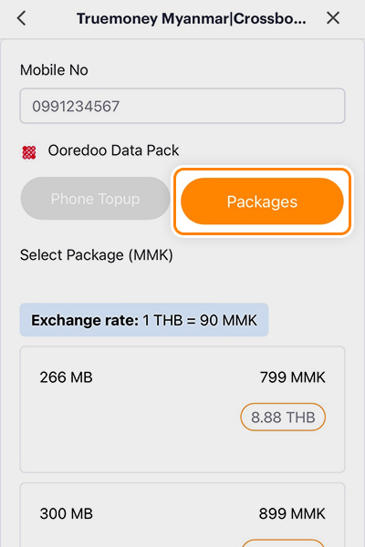 4. คลิกเลือก <b>Packages</b>