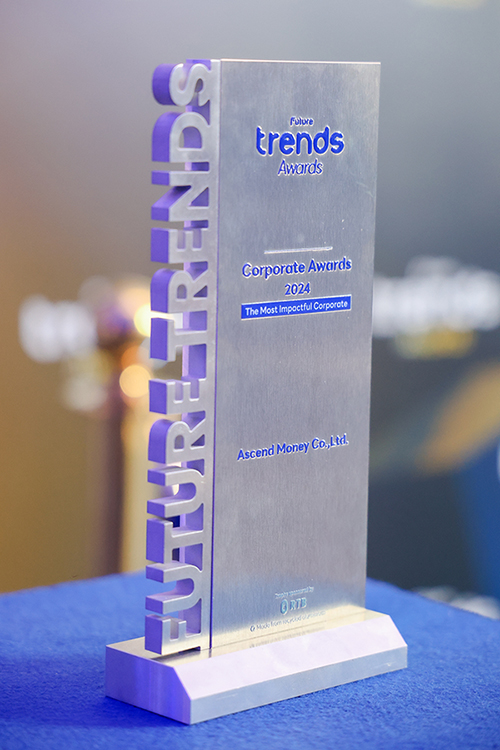 ข่าวสารและกิจกรรมแอสเซนด์ มันนี่ คว้ารางวัล “Most Impactful Corporate” ในงาน Future Trends Awards 2025
