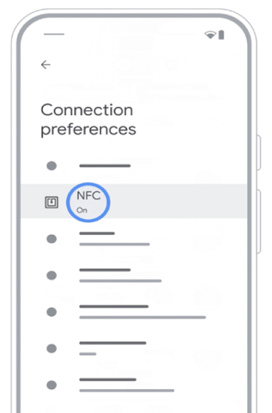 4. กดเลือก <b>NFC</b>