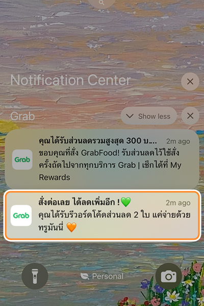 grab-tct26-promotion-howto-paotang-20260622-9 9. รับโค้ดส่วนลดครั้งถัดไป เมื่อออเดอร์<br><b>GrabFood x ไทยช่วยไทย พลัส</b> จัดส่งเรียบร้อยแล้ว